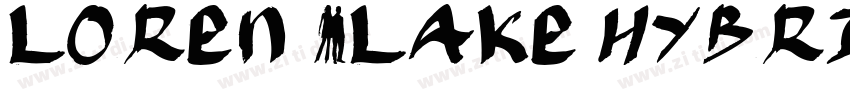 loren Blake hybrid字体转换